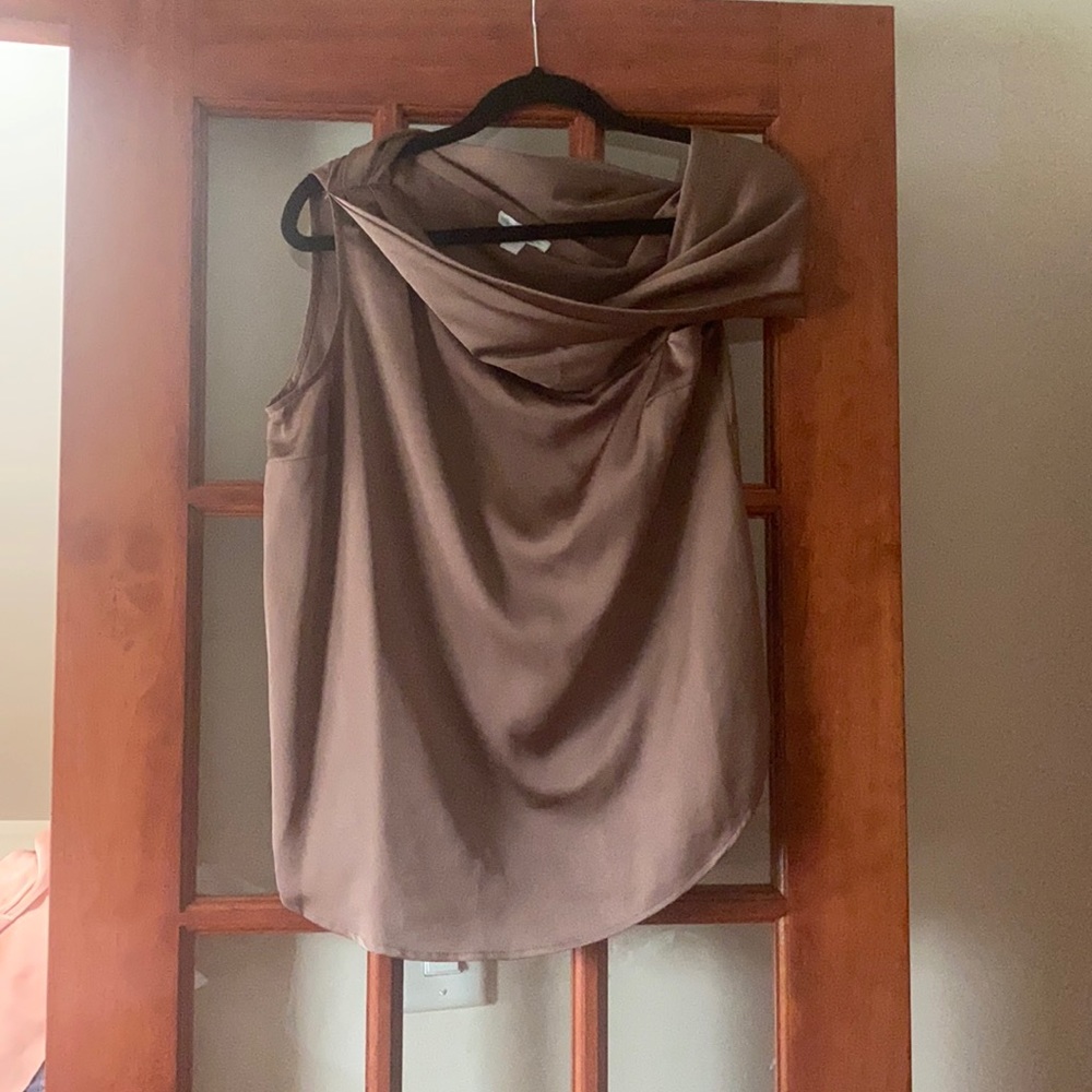 Silky off the shoulder blouse